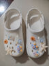 名創(chuàng)優(yōu)品（MINISO）洞洞鞋男女夏季外穿涼鞋防滑厚底踩屎感包頭涼拖鞋 卡其+海洋星星 曬單實(shí)拍圖