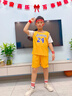 尼諾童兒童籃球服套裝湖人23號(hào)詹姆斯男小學(xué)生比賽運(yùn)動(dòng)籃球訓(xùn)練營(yíng)定制 湖人短袖黃色-23號(hào)詹姆斯 L碼（140-150CM 66-76斤） 曬單實(shí)拍圖
