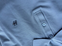 HECHTER涼感polo衫夏天法國男士商務(wù)休閑T恤衫夏季舒服上衣 灰藍 M 曬單實(shí)拍圖