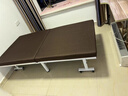 WSNON日式折疊床單人家用結實(shí)耐用酒店加床小戶(hù)型加固床加高簡(jiǎn)易床 8滑輪淺灰色【5cm乳膠墊】 120x200 曬單實(shí)拍圖