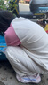 ASK JUNIOR女童夏裝2025薄款透氣撞色甜美可愛(ài)休閑短袖t桖女童 米白色 160 曬單實(shí)拍圖