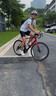 崔克（TREK）公路車(chē) DOMANE AL 2 碳纖維前叉碟剎內走線(xiàn)長(cháng)途耐力公路自行車(chē) 深紅色胭脂紅色漸變 直郵到家 58CM（建議身高182-188CM） 16速 曬單實(shí)拍圖