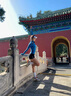 灰殼美利奴羊毛速干衣女半拉鏈長(zhǎng)袖彈力透氣戶外運(yùn)動(dòng)上衣 維多利亞藍(lán) -17.5微米,180克重 M 曬單實(shí)拍圖