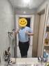 九牧王【專柜款-輕奢桑蠶絲】短袖t恤夏季商務(wù)中年親膚涼爽透氣品質(zhì)衣服 藍(lán)色【品質(zhì)蠶絲】 AT2E20617 XL 175/96A(50) 曬單實(shí)拍圖