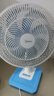 美的（Midea）臺式電風(fēng)扇七葉柔風(fēng)輕音臥室宿舍廣角遠距交流定頻臺扇辦公室桌面節能省電搖頭小型電扇 FGAU40D 曬單實(shí)拍圖