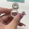 白玉菩提戒指半成品材料包手工diy對戒原籽手把件送女友生日禮物 diy情侶款-【送砂紙 拋光塊】 曬單實拍圖