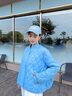 波司登（BOSIDENG）2025新款女短款90絨時尚輕暖羽絨服B250135306 風(fēng)鈴淡藍(lán)|5A05 S 160/84A 【體重約110-125斤】 曬單實(shí)拍圖