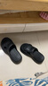 熱風(fēng)厚底女拖鞋夏季新款小個(gè)子戶(hù)外增高休閑沙灘涼拖百搭一字拖 01黑色透氣款（H62W25215） 39-40 L 曬單實(shí)拍圖