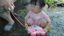 尼多熊寶寶泳衣兒童泳衣褲男寶女寶游泳衣a類(lèi)連體2歲3歲嬰童 曬單實(shí)拍圖