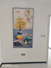 Sixpoetry玄關(guān)裝飾畫(huà)現代簡(jiǎn)約入戶(hù)客廳走廊壁畫(huà)山水畫(huà)過(guò)道高端輕奢掛畫(huà)墻畫(huà) 家和萬(wàn)事興（鋁合金外框） 80*160cm烤瓷鑲鉆畫(huà)（亮面） 曬單實(shí)拍圖