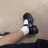 啄木鳥(niǎo)粗跟瑪麗珍鞋女2025新款春夏季小皮鞋學(xué)院風(fēng)jk制服單鞋百搭樂(lè)福鞋 黑色 37 (235mm) 曬單實(shí)拍圖