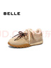 百麗（Belle）彩虹豆加絨德訓(xùn)鞋女鞋25春新商場(chǎng)同款運(yùn)動(dòng)風(fēng)阿甘鞋D2Z1DAM5 杏色 38 (240mm) 曬單實(shí)拍圖