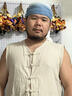 左斯客夏薄款亞棉麻背心中國風(fēng)唐裝男式馬甲夾漢褂盤扣老頭汗衫北 米白色麻料 1901B背心 2XL 155-170斤 曬單實拍圖