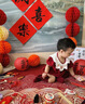 G.DUCKKIDS小黃鴨嬰兒包屁衣春秋長(zhǎng)袖新生兒連體衣女寶寶公主滿月周歲哈衣 酒紅色夏款 加襪子 66cm 尺碼建議0-3個(gè)月8-12斤 曬單實(shí)拍圖