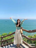 SNYDER WEAR女士毛衣開衫夏季薄款高端氣質(zhì)女裝韓系休閑針織開衫長袖外套上衣 綠色 薄款 S 建議80-95斤 曬單實(shí)拍圖