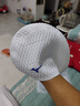 美津濃（MIZUNO）游泳帽女長發(fā)加大防滑水滴帽男士防水護(hù)耳不勒頭硅膠帽子1S53白 曬單實(shí)拍圖