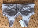 松山棉店【小棉花】大胸顯小蕾絲內(nèi)衣女士純棉大碼文胸罩無痕隱形灰紫XL 曬單實拍圖