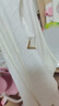 歐莎（OSA）白色圓領(lǐng)短袖t恤女夏季新款薄款正肩體恤百搭上衣潮 白色 L 曬單實(shí)拍圖