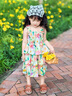 G.DUCKKIDS小黃鴨女童吊帶裙夏季2025新款兒童連衣裙薄款公主裙女寶寶碎花裙 碎花連衣裙 120 (建議105-115cm 4-5.2周歲) 曬單實(shí)拍圖