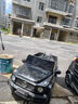 福兒寶奔馳授權(quán)大G兒童電動車玩具車可坐人四輪帶遙控越野小孩寶寶送禮 四驅(qū)黑+減震器+后備箱+皮座+軟胎 曬單實(shí)拍圖