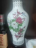 PHTY博古架擺件工藝品高級感輕奢高檔景德鎮(zhèn)陶瓷器花瓶客廳插花中式裝 100號鳴春魚尾瓶[送木底座] 曬單實拍圖