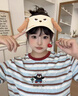 YRYL耳朵可轉(zhuǎn)動卡通可愛小狗空頂帽女顯臉小太陽帽出游遮陽防曬帽 米色 奶兇小狗棒球帽甜妹/萌 加大加深(可調(diào)節(jié))53-60cm)超顯臉 曬單實拍圖