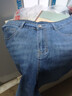 真維斯牛仔短褲男士夏季新款涼感五分褲彈力潮牌寬松直筒中褲子夏季男 612淺藍色 32 （建議145-155斤） 曬單實(shí)拍圖