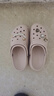卡駱馳（crocs）經(jīng)典云朵clog洞洞鞋女鞋戶外涼鞋拖鞋厚底涼拖 206750-6UR W7 曬單實(shí)拍圖