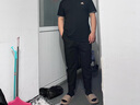 花花公子（PLAYBOY）【加絨可選】西褲男正裝西服褲子男商務(wù)休閑九分褲長小腳修身直筒 九分藏青+九分黑 31 曬單實(shí)拍圖