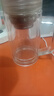慕馨雙層玻璃杯茶杯耐熱防燙帶把帶手柄水杯商務(wù)辦公水杯男女士杯子 手柄水晶杯-短茶隔款 曬單實(shí)拍圖