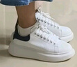百麗厚底小白鞋女商場同款撞色板鞋Z2U1DCM5 白色黑尾 36 曬單實拍圖