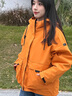 思凱樂(lè)（SCALER）戶外運(yùn)動(dòng)抓絨內(nèi)膽沖鋒衣女三合一防風(fēng)保暖外套厚 古金黃-女 M 曬單實(shí)拍圖