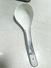 瑞玖（RUIJIU）骨瓷大湯勺家用盛湯大勺子陶瓷長柄湯匙瓷勺子新款大號喝湯深勺子 藍顏知己骨瓷大湯勺 曬單實拍圖