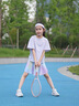 moonkids童裝女童速干T恤2025夏季新款冰絲短袖上衣兒童夏裝運動訓練衣服 19032紫色速干短袖 130 cm 曬單實拍圖