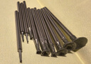 攻玉（GONGYU）   玉雕工具Q針凹針電動(dòng)金剛砂磨頭牙機專(zhuān)用翡翠玉石瑪瑙蜜蠟窩珠 Q針0.5-8.0全套12支【2.35柄】 曬單實(shí)拍圖