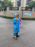 雨程帽檐一次性雨衣便攜透明長款全身防暴雨成人加厚戶外旅行登山雨披 兒童升級(jí)帽檐粉1件 曬單實(shí)拍圖
