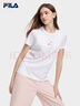 斐樂（FILA）官方女子短袖T恤夏季時(shí)尚運(yùn)動(dòng)兔子刺繡圓領(lǐng)女裝絲柔棉套頭衫 標(biāo)準(zhǔn)白-WT 160/80A/S 曬單實(shí)拍圖