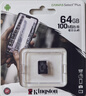金士頓（Kingston）64GB TF（MicroSD） 存儲卡 U1 A1 V10 讀100MB/s 游戲機 監(jiān)控運動相機 行車記錄儀 無人機內(nèi)存卡 曬單實拍圖