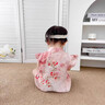 G.DUCKKIDS小黃鴨包屁衣嬰兒滿月衣服夏季周歲禮服女寶寶公主哈衣國(guó)風(fēng)連體衣 花朵粉色+流蘇 90cm 尺碼1歲-1歲半【80-90】 曬單實(shí)拍圖
