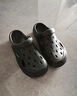 名創(chuàng)優(yōu)品（MINISO）洞洞鞋男士夏季外穿防滑厚底eva踩屎感涼鞋防臭海邊沙灘包頭拖鞋 曬單實(shí)拍圖