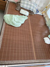 老席匠古雅碳化頭層竹青竹席涼席雙人單席150*200【可折疊 雙面可用】 曬單實(shí)拍圖