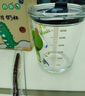 舒齊兒童牛奶杯學飲杯家用寶寶沖泡奶粉杯帶刻度杯吸管帶把玻璃水杯 曬單實拍圖