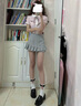 微光里韓系JK制服學(xué)院風(fēng)套裝純欲女高校供設(shè)計感甜美粉襯衫灰百褶裙兩件 粉色襯衫＋灰色百褶裙 L 曬單實拍圖