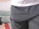 KLDPUSL-8XL冰絲短褲男夏季薄款大碼胖子加肥加大運(yùn)動(dòng)大褲衩男裝五分褲 黑色 8XL 230-260斤 曬單實(shí)拍圖