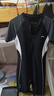 李寧（LI-NING）泳衣女專業(yè)連體五分游泳衣高彈抗氯訓(xùn)練泳裝7541黑白XXXL 曬單實拍圖