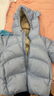 高梵兒童羽絨服黑金5.0鵝絨服官方男女童寶寶短款面包服保暖羽絨外套 YT海鹽藍(lán) 110 （充絨量87g） 曬單實(shí)拍圖