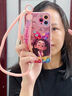 膜遇蘋(píng)果16promax手機(jī)殼腕帶支架iPhone15保護(hù)套新款帶掛繩14Plus可愛(ài)公主13全包防摔12硅膠軟殼高級(jí)女 紫藍(lán)色丨彩裙公主丨腕帶支架丨長(zhǎng)掛繩 iPhone 16 Pro Max 曬單實(shí)拍圖