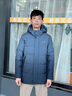波司登（BOSIDENG）2025年新款羽絨服短款男款90絨通勤中長(cháng)款防風(fēng)連帽保暖外套 暗灰漸變|9M32 S 170/92A 體重約120-130斤 曬單實(shí)拍圖