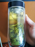 希諾（HEENOOR）玻璃杯雙層隔熱男女士商務(wù)泡茶杯辦公室便攜水杯家用喝水杯子 XN-L603深海藍(lán)-280ML 曬單實(shí)拍圖
