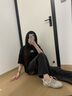 星期六（St&Sat）網(wǎng)面德訓(xùn)鞋女2025新款夏季透氣百搭水鉆休閑運動鞋女 香檳金 37 曬單實拍圖